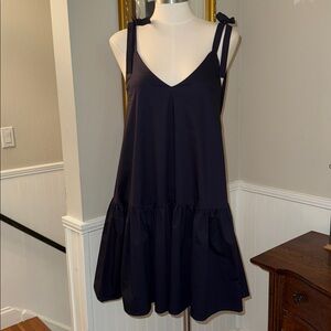 MONICA NERA Navy Margo Mini Dress. Small. NWT.